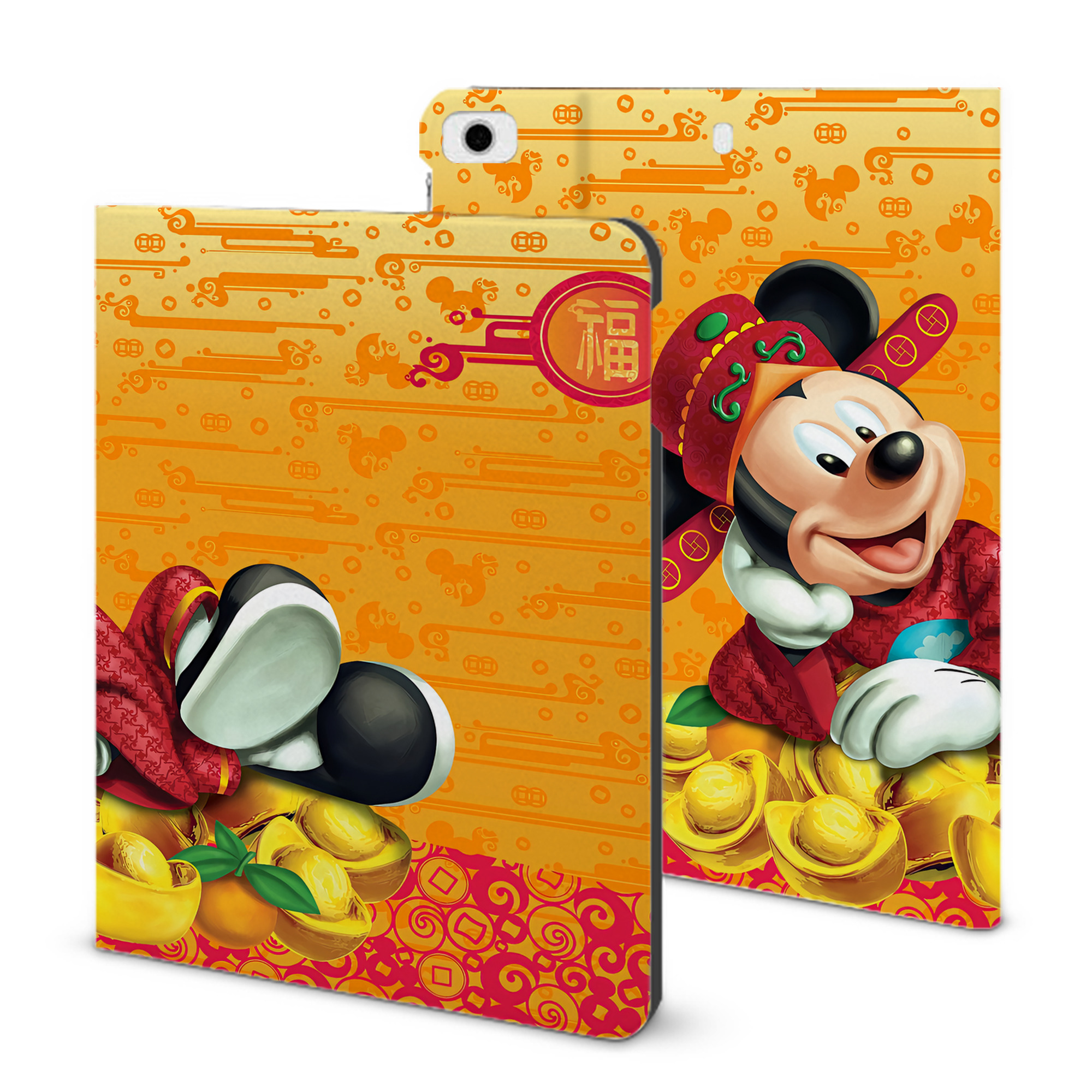 （画像用） ミッキーマウス Mickey Mouse IPad ケース ブック型 PUレザー TPU 耐衝撃 軽量 薄型 ペン収納なし 全面保護 IPad 各モデル対応